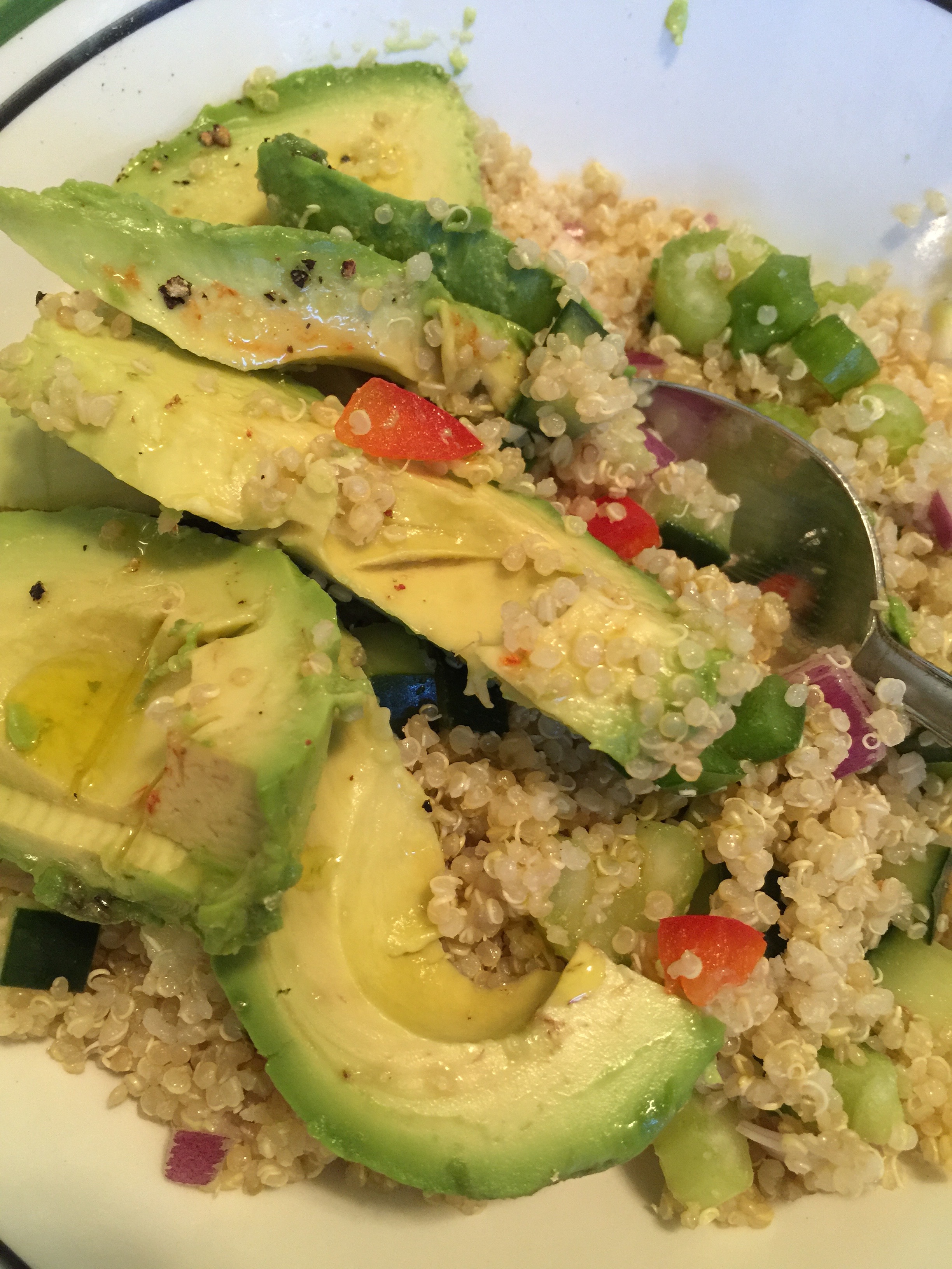 quinoa and avocado