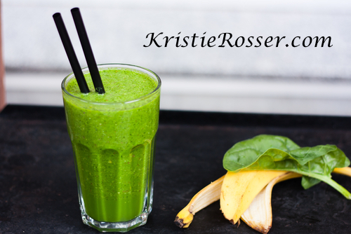 shutterstock_green smoothie protein spinach and banana 455277583
