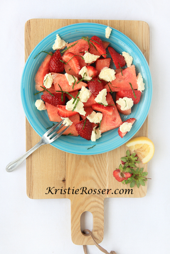 shutterstock_salad strawberry watermelon feta 450312211
